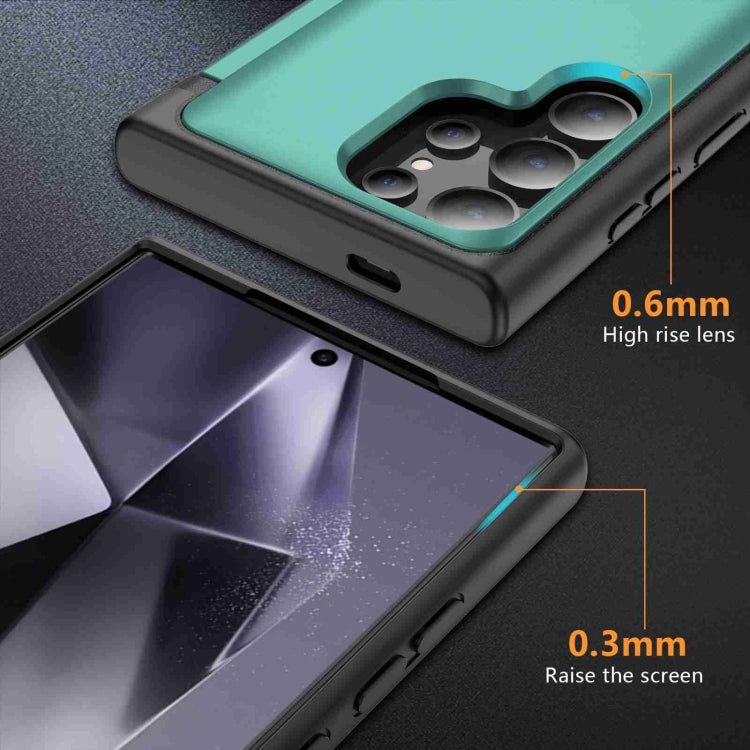 For Samsung Galaxy S22 Ultra 5G 3 in 1 Flip Holder Phone Case