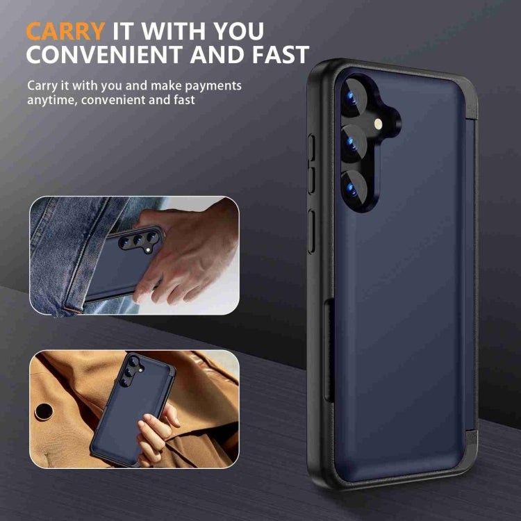 For Samsung Galaxy S23 FE 5G 3 in 1 Flip Holder Phone Case