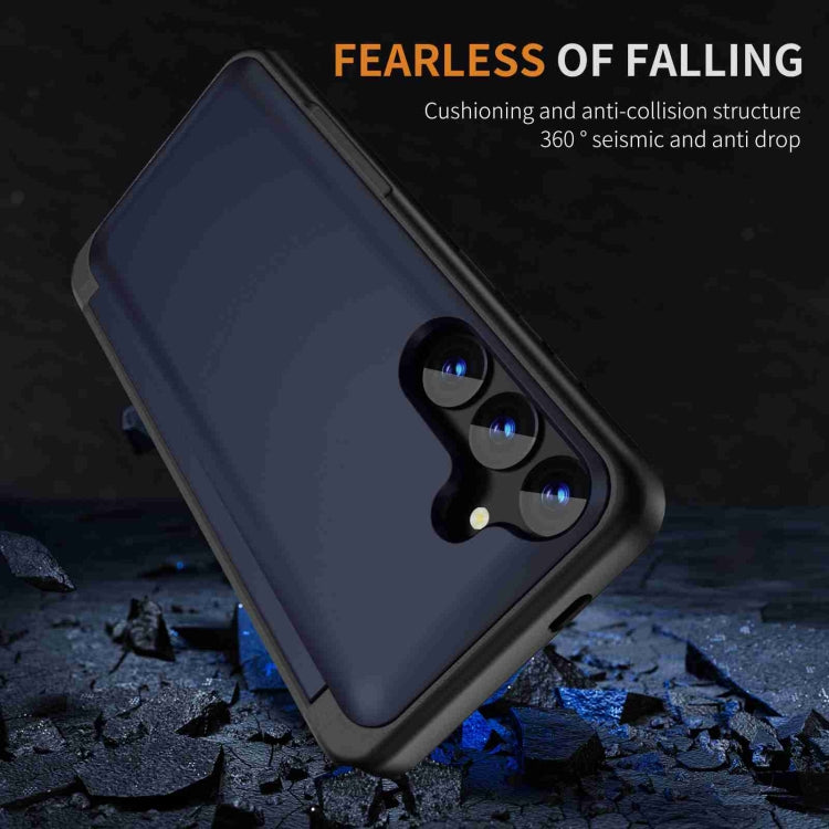 For Samsung Galaxy S23 FE 5G 3 in 1 Flip Holder Phone Case