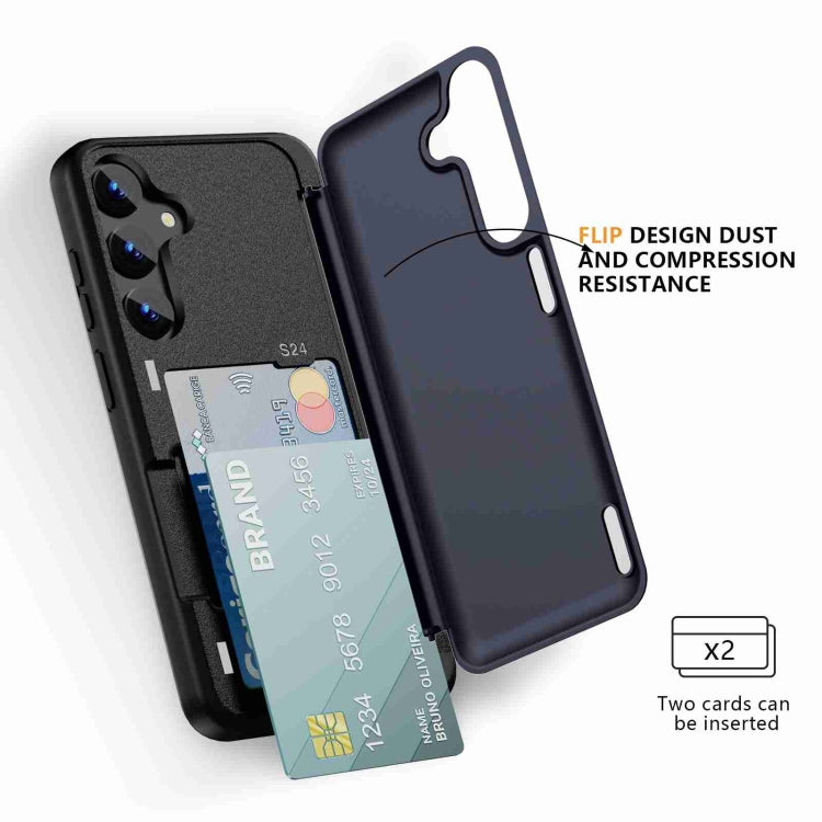 For Samsung Galaxy S23 FE 5G 3 in 1 Flip Holder Phone Case