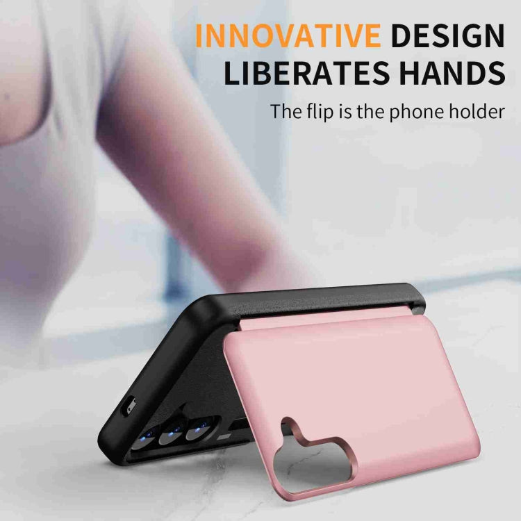 For Samsung Galaxy S23 FE 5G 3 in 1 Flip Holder Phone Case