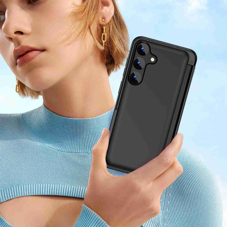 For Samsung Galaxy S23 FE 5G 3 in 1 Flip Holder Phone Case