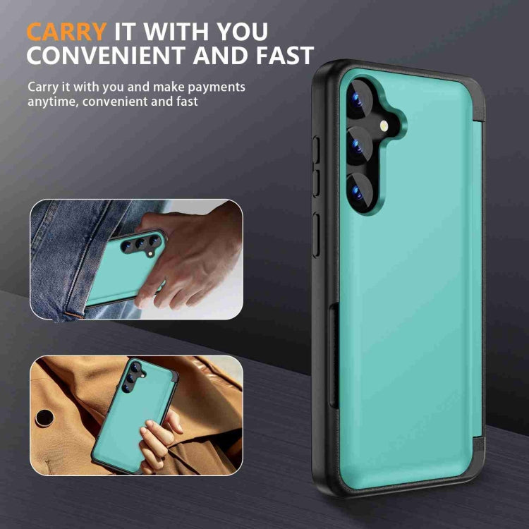 For Samsung Galaxy S23 FE 5G 3 in 1 Flip Holder Phone Case