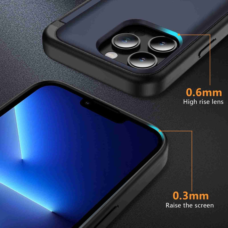 For iPhone 13 Pro 3 in 1 Flip Holder Phone Case