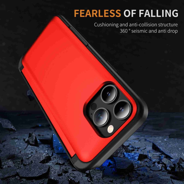 For iPhone 13 Pro 3 in 1 Flip Holder Phone Case