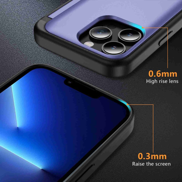 For iPhone 13 Pro 3 in 1 Flip Holder Phone Case