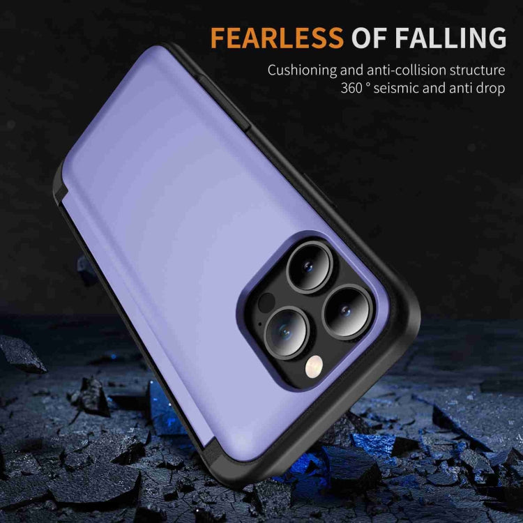 For iPhone 13 Pro 3 in 1 Flip Holder Phone Case