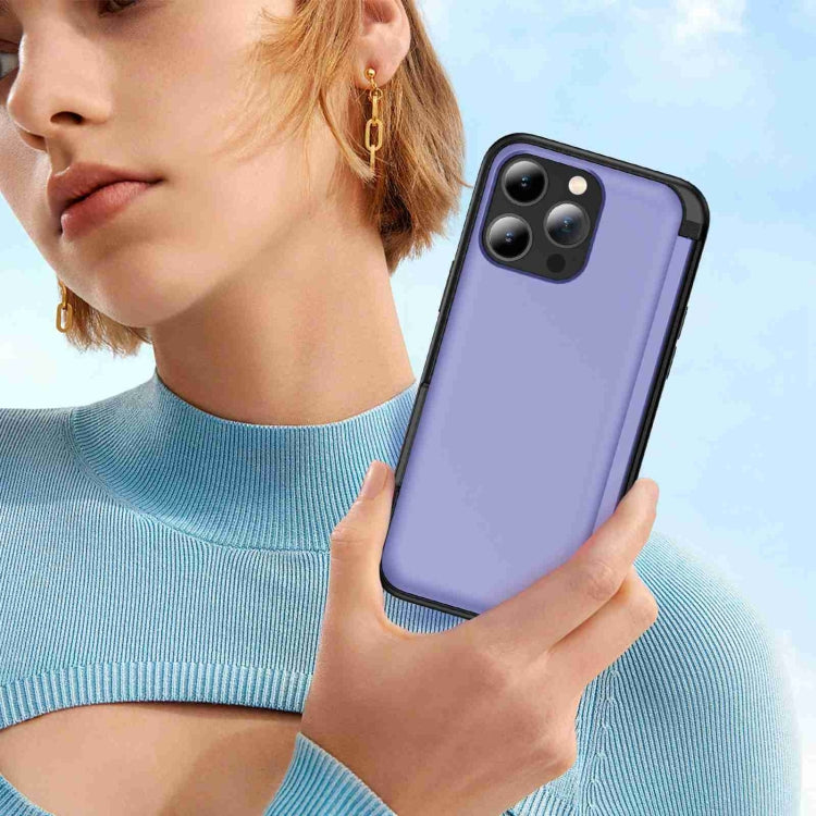 For iPhone 13 Pro 3 in 1 Flip Holder Phone Case