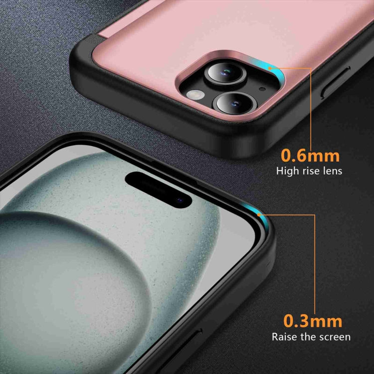 For iPhone 14 Plus 3 in 1 Flip Holder Phone Case