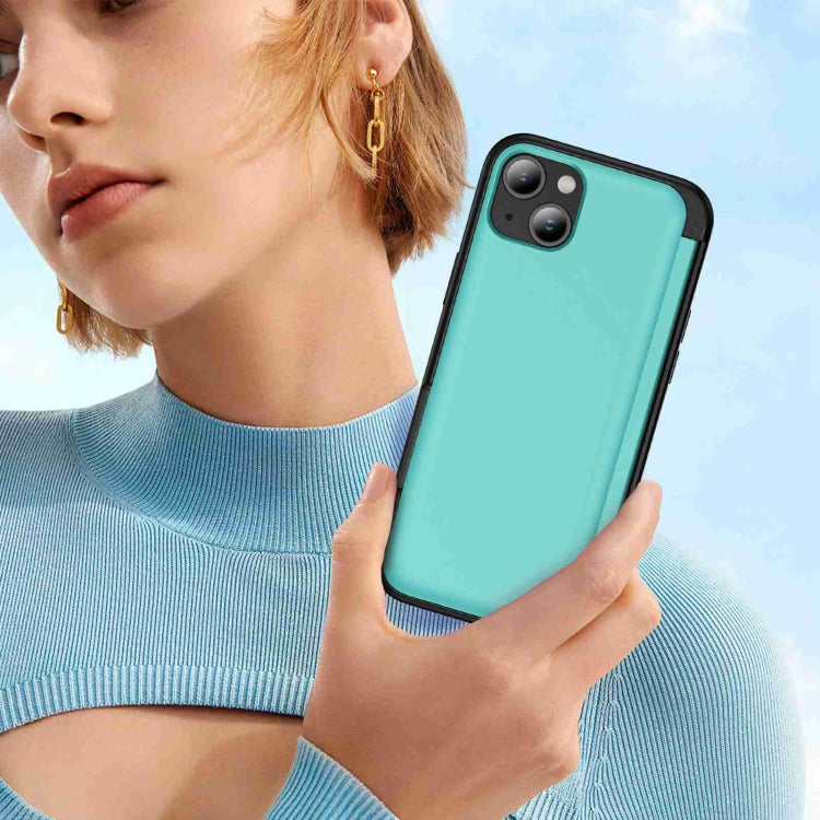 For iPhone 14 Plus 3 in 1 Flip Holder Phone Case