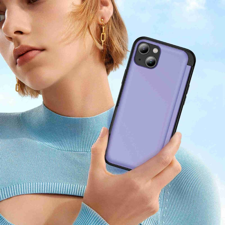For iPhone 15 Plus 3 in 1 Flip Holder Phone Case