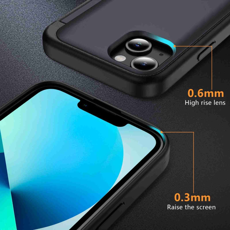 For iPhone 14 / 13 3 in 1 Flip Holder Phone Case