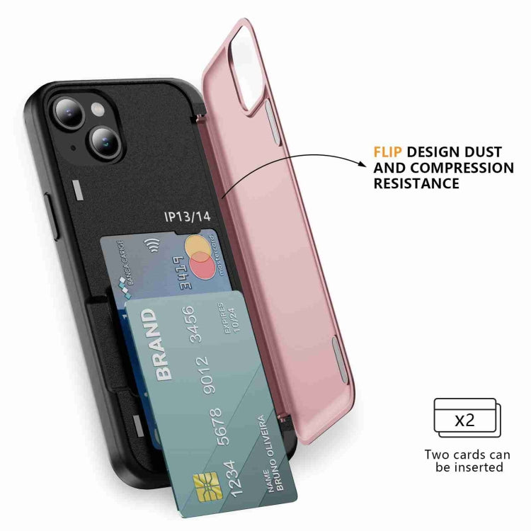 For iPhone 14 / 13 3 in 1 Flip Holder Phone Case