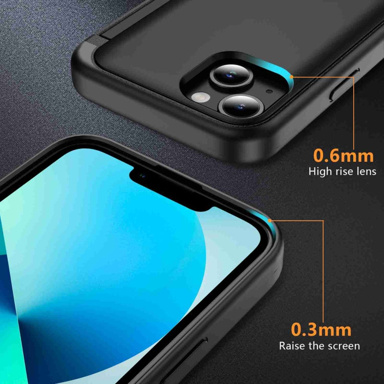 For iPhone 14 / 13 3 in 1 Flip Holder Phone Case