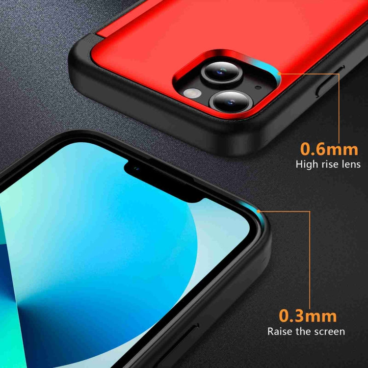 For iPhone 14 / 13 3 in 1 Flip Holder Phone Case