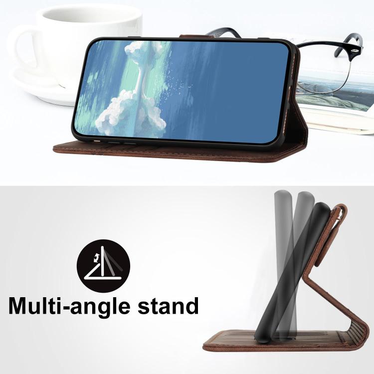 For Tecno Pova Curve Line Pattern Skin Feel Leather Phone Case