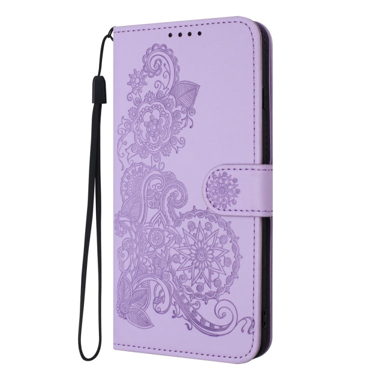 For Tecno Spark 30 4G Datura Flower Embossed Flip Leather Phone Case