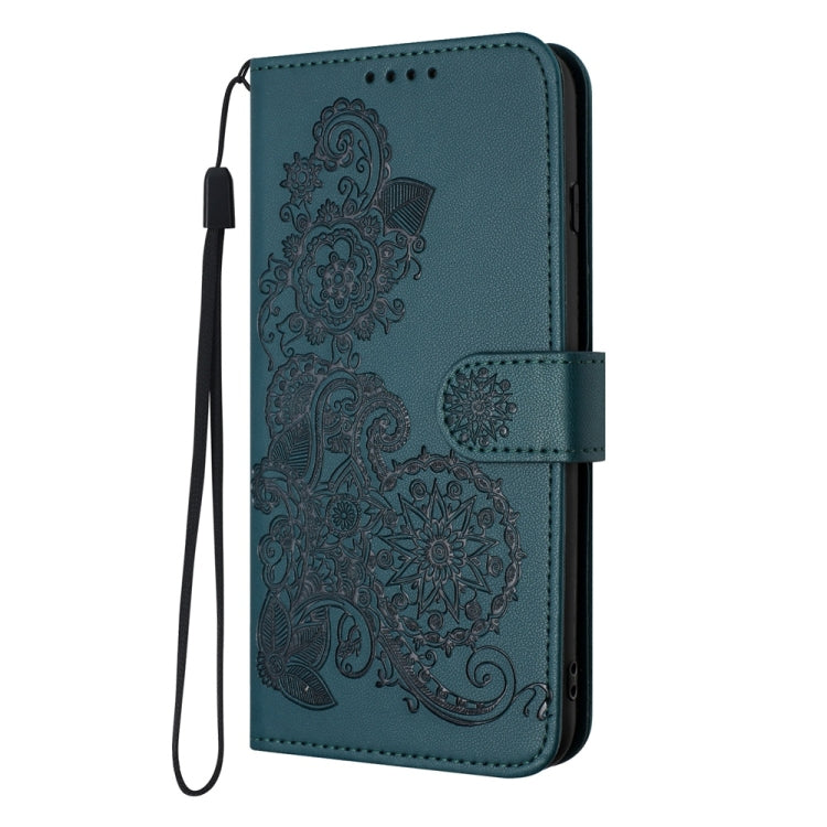 For Tecno Spark 30 Pro 4G Datura Flower Embossed Flip Leather Phone Case