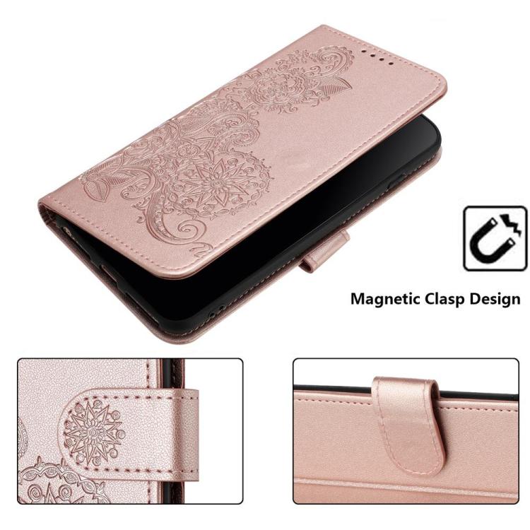 For Tecno Pova Curve Datura Flower Embossed Flip Leather Phone Case