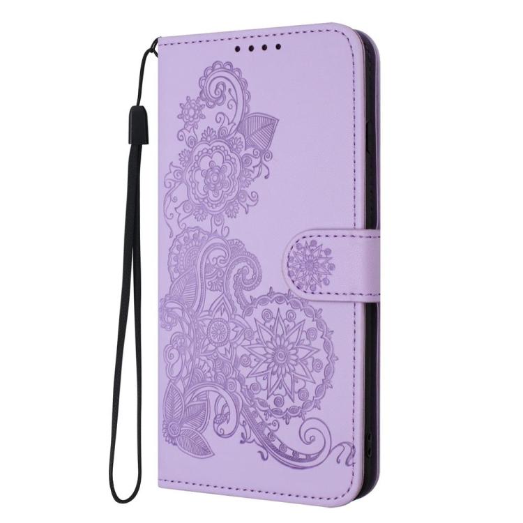 For Tecno Pova Curve Datura Flower Embossed Flip Leather Phone Case