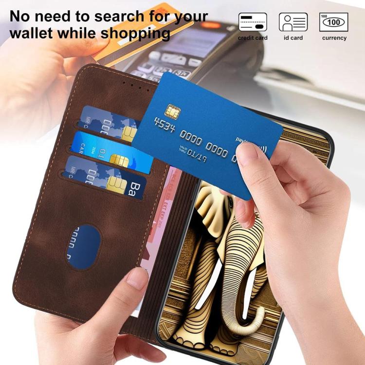 For Tecno Spark 50 4G Elephant Head Embossed Phone Leather Case with Lanyard