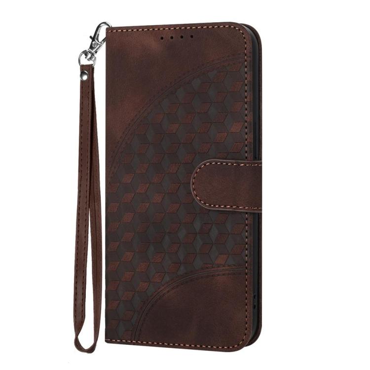 For Tecno Camon 50 Pro 4G Elephant Head Embossed Phone Leather Case with Lanyard