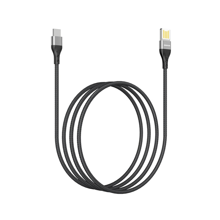 Borofone BU11 1.2m 3A Max Output USB to USB-C / Type-C Tasteful Nylon Data Sync Charging Cable