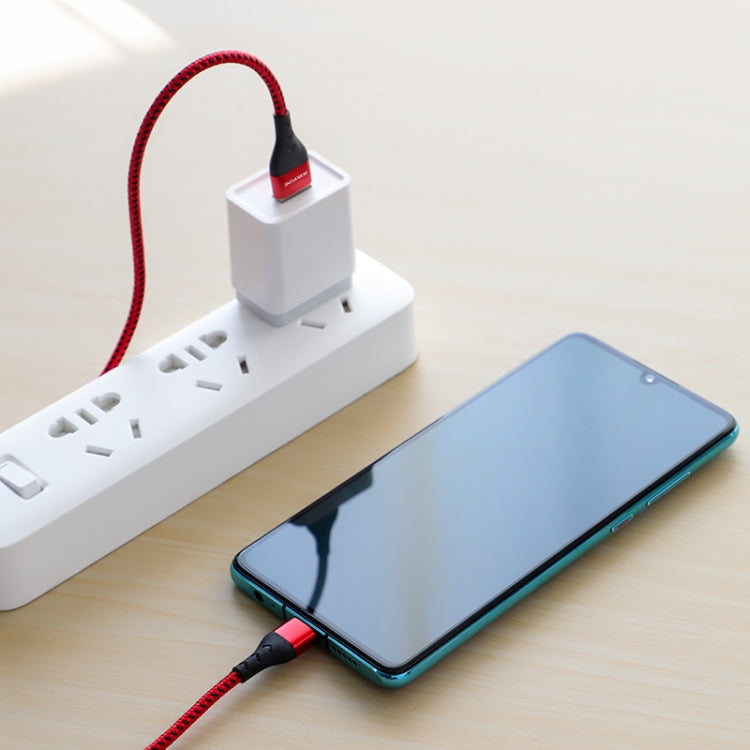 Borofone BU11 1.2m 3A Max Output USB to USB-C / Type-C Tasteful Nylon Data Sync Charging Cable