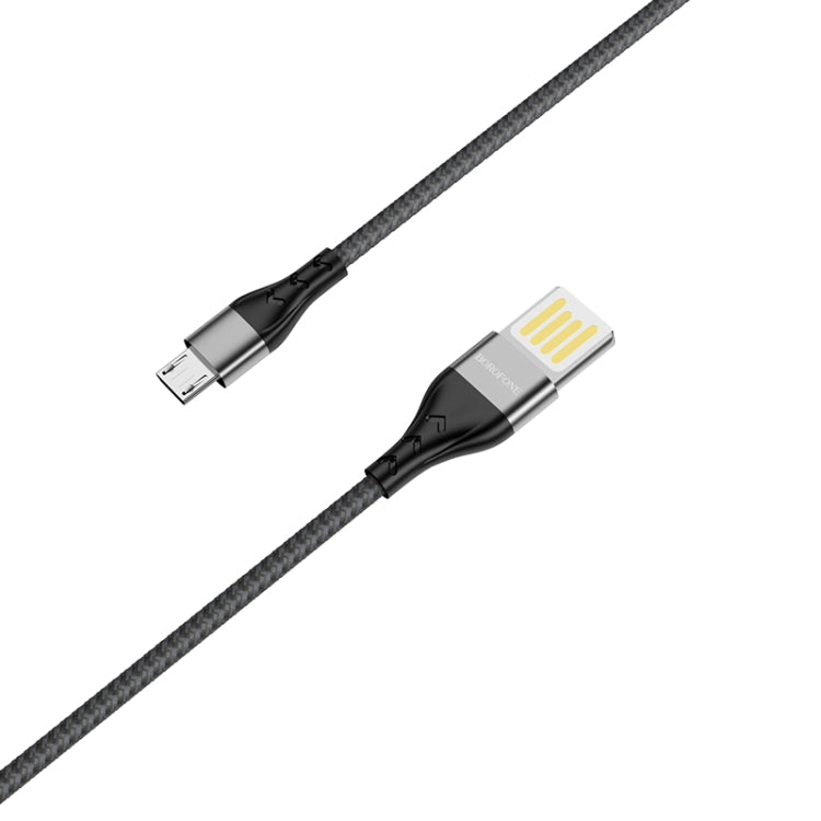 Borofone BU11 1.2m 2.4A Max Output USB to Micro USB Tasteful Nylon Data Sync Charging Cable