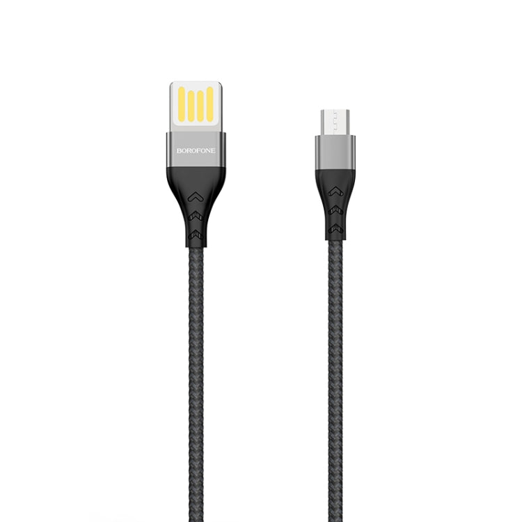 Borofone BU11 1.2m 2.4A Max Output USB to Micro USB Tasteful Nylon Data Sync Charging Cable