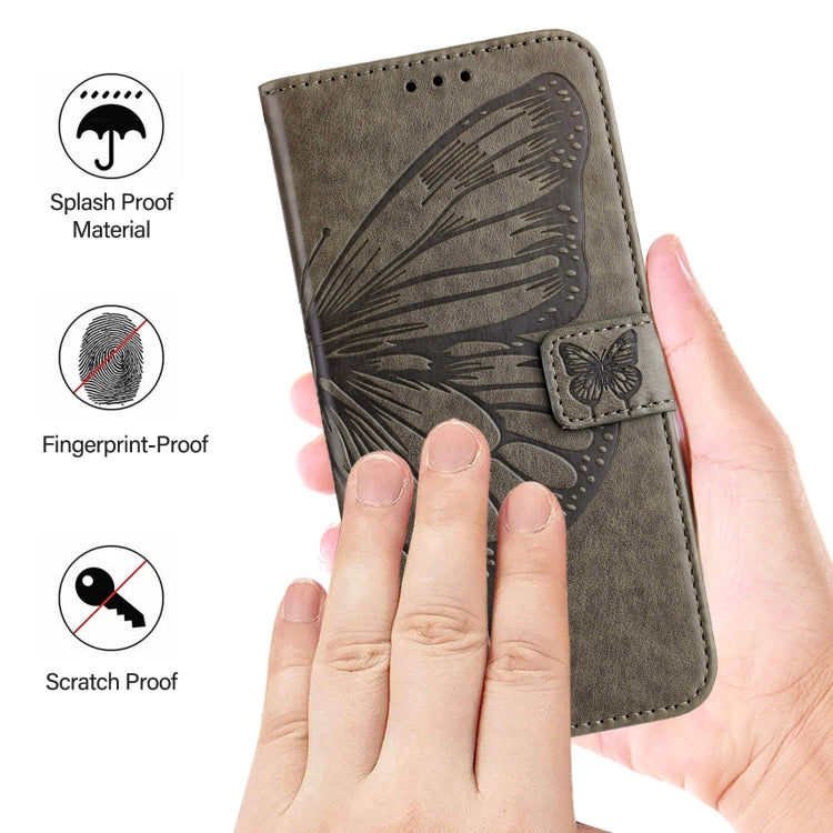 For OPPO F25 Pro 5G India Embossed Butterfly Leather Phone Case