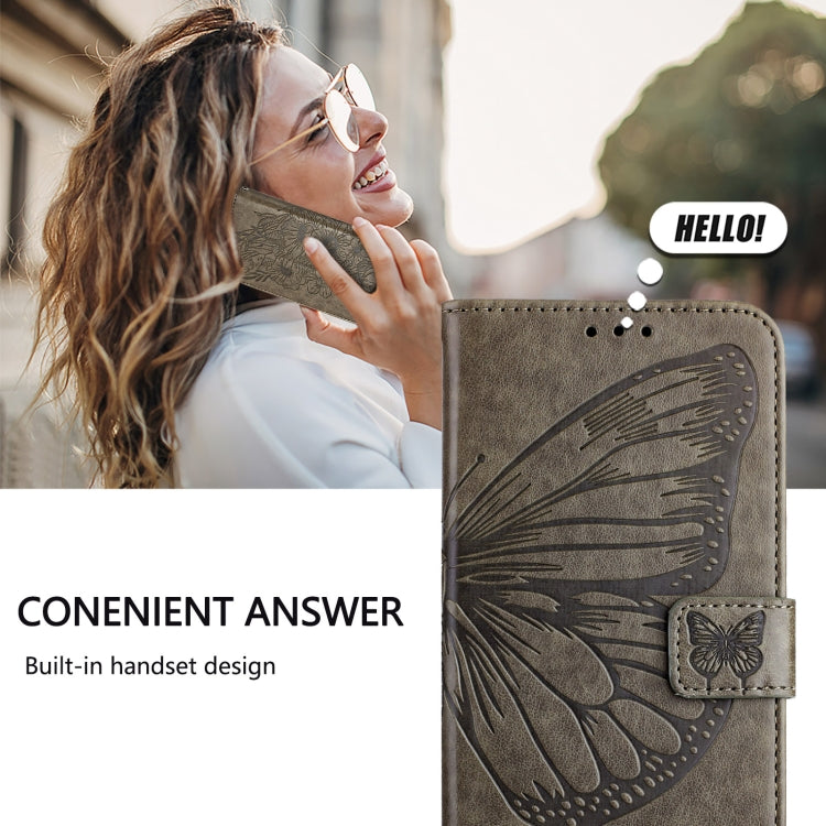 For OPPO A77 5G / A97 5G Embossed Butterfly Leather Phone Case