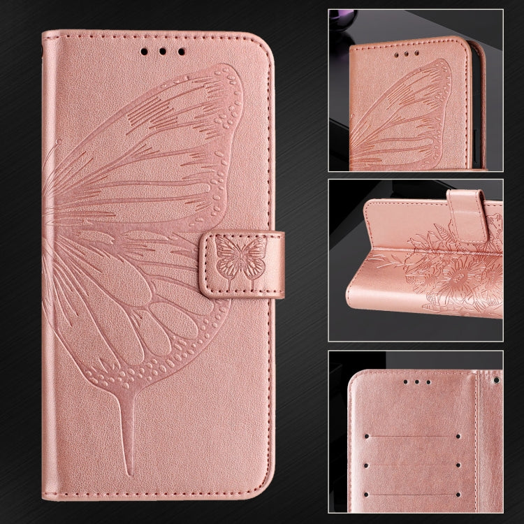 For OPPO A77 5G / A97 5G Embossed Butterfly Leather Phone Case