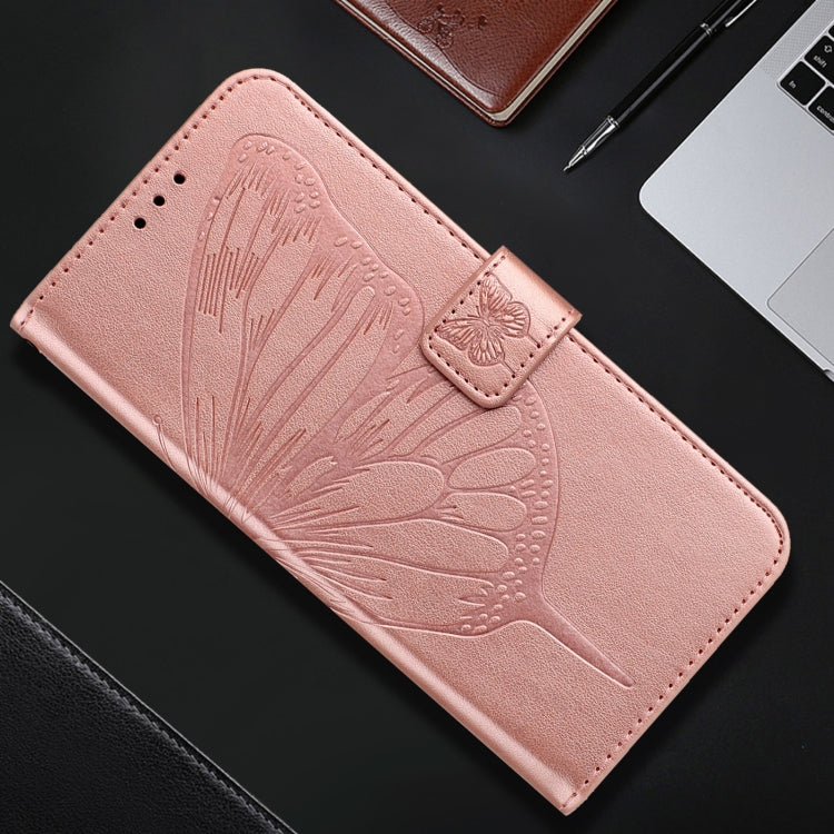 For OPPO A95 4G Global / Reno6 Lite Embossed Butterfly Leather Phone Case