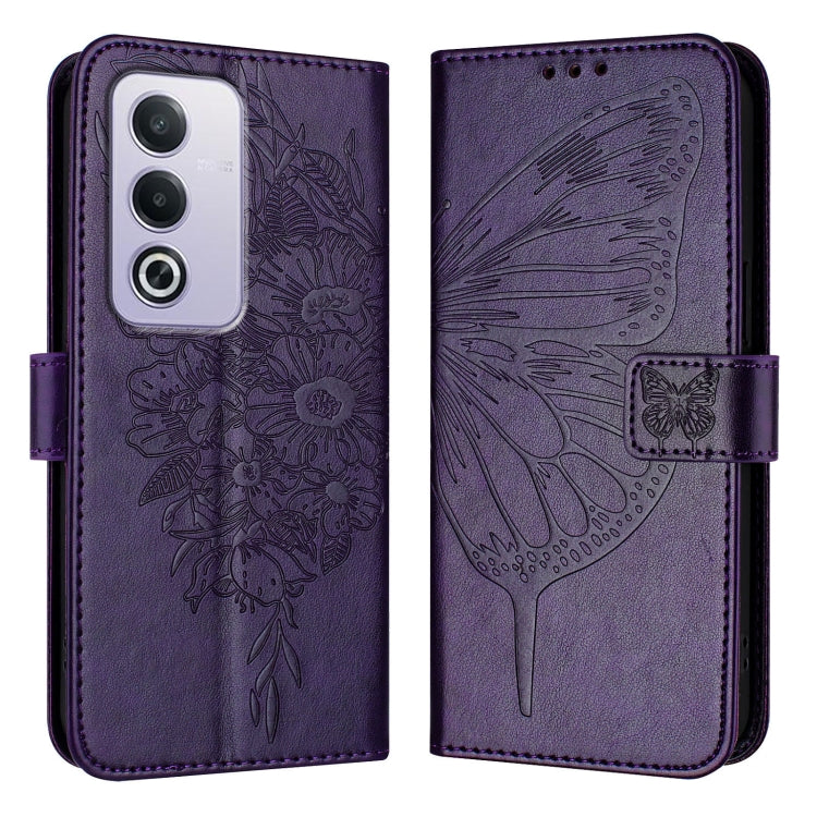 For OPPO A3 Pro 5G Global Embossed Butterfly Leather Phone Case