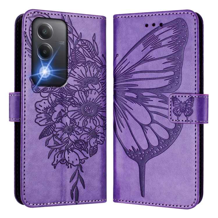 For OPPO A80 5G EU Embossed Butterfly Leather Phone Case