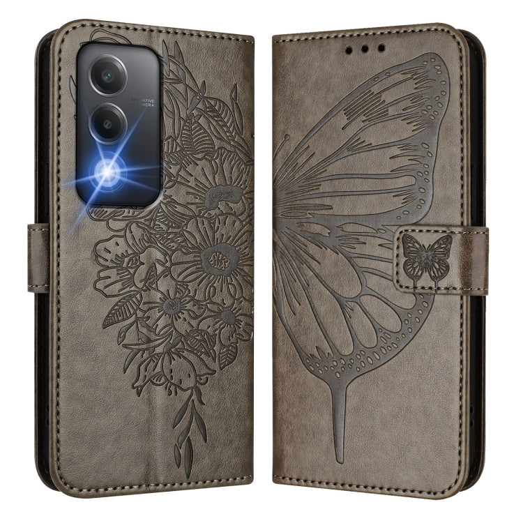 For OPPO K12x 5G Global Embossed Butterfly Leather Phone Case