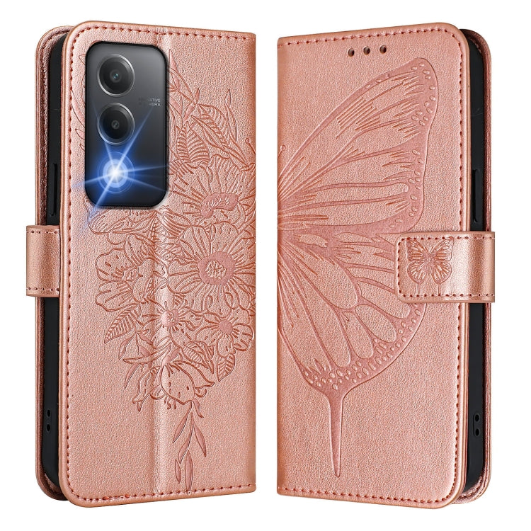For OPPO K12x 5G Global Embossed Butterfly Leather Phone Case