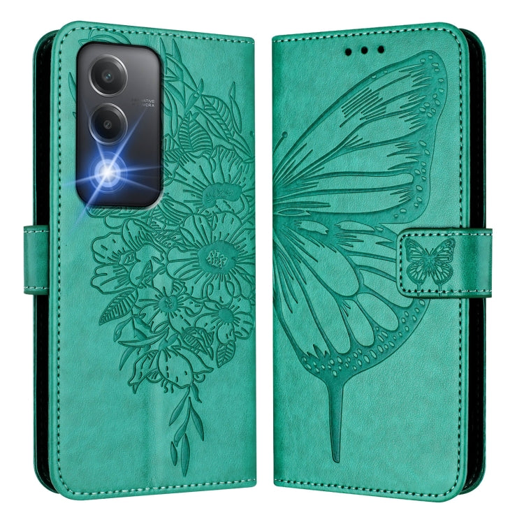 For OPPO K12x 5G Global Embossed Butterfly Leather Phone Case