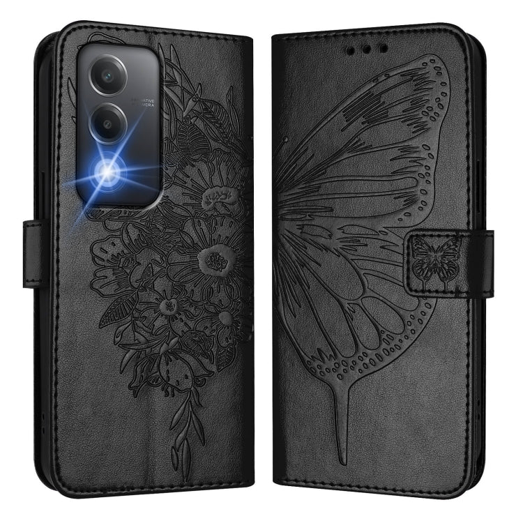 For OPPO K12x 5G Global Embossed Butterfly Leather Phone Case