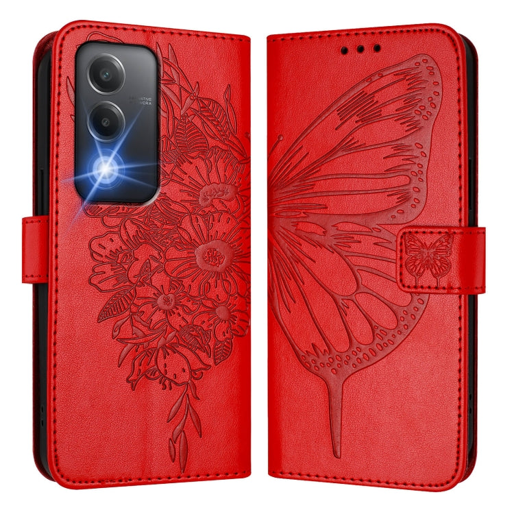 For OPPO K12x 5G Global Embossed Butterfly Leather Phone Case