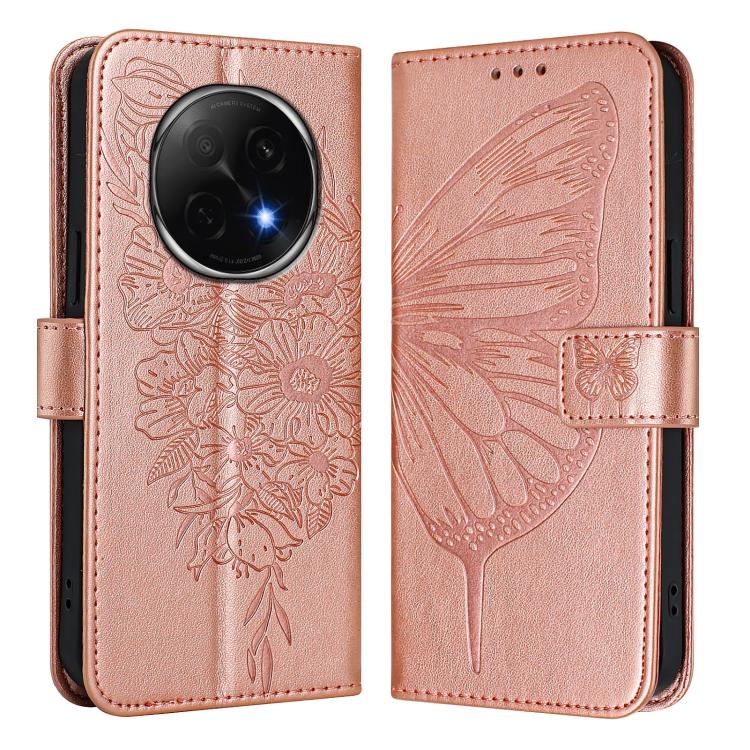 For OPPO A5 Pro China Embossed Butterfly Leather Phone Case