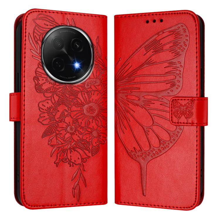 For OPPO A5 Pro China Embossed Butterfly Leather Phone Case