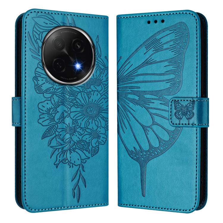For OPPO A5 Pro China Embossed Butterfly Leather Phone Case