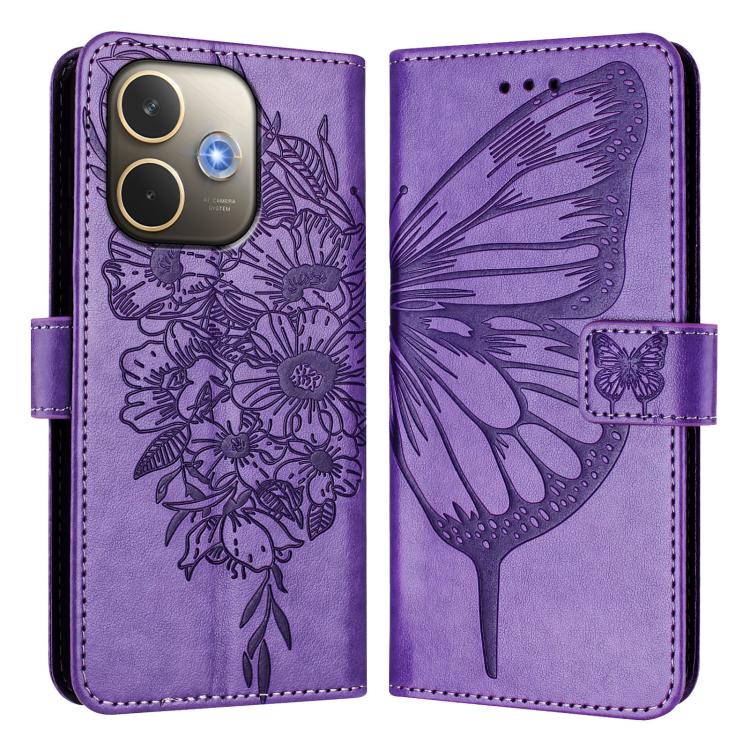 For OPPO A5 Pro 5G Global Embossed Butterfly Leather Phone Case