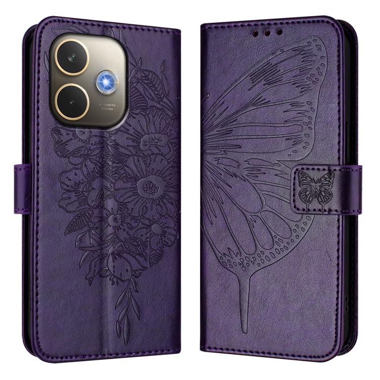 For OPPO A5 Pro 5G Global Embossed Butterfly Leather Phone Case