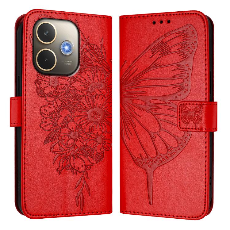 For OPPO A5 Pro 5G Global Embossed Butterfly Leather Phone Case