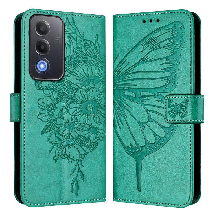 For OPPO A5 5G Global / A3 Pro 5G Global Embossed Butterfly Leather Phone Case