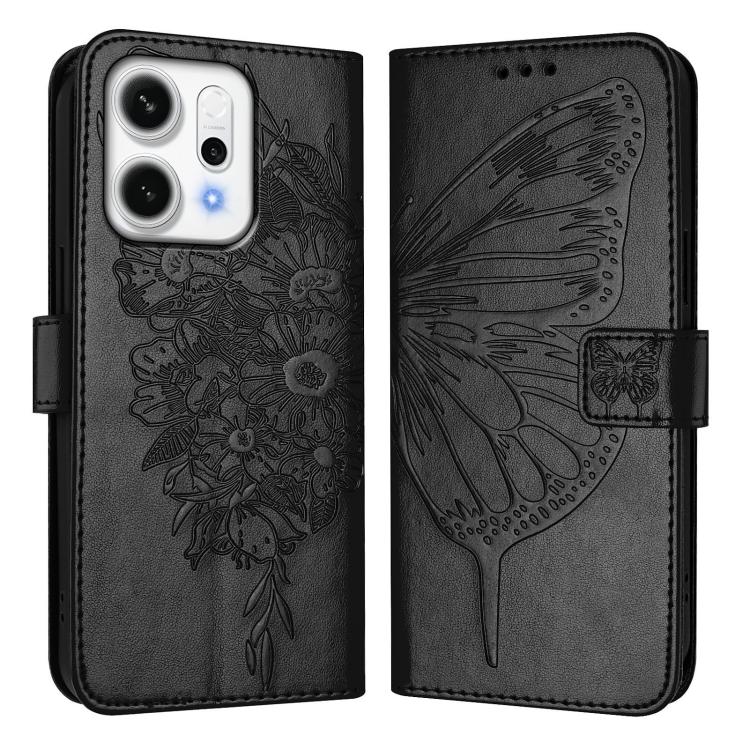 For OPPO Reno14 Pro 5G Global Embossed Butterfly Leather Phone Case