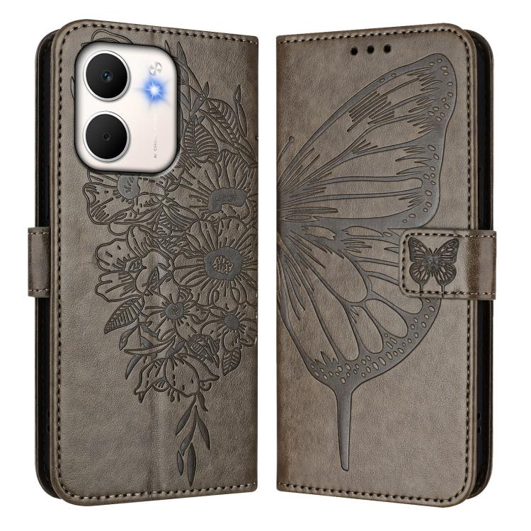 For OPPO A5x 4G Global / 5G Global Embossed Butterfly Leather Phone Case